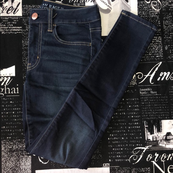 American Eagle Outfitters Denim - American Eagle Super Super Stretch Blue Jegging
